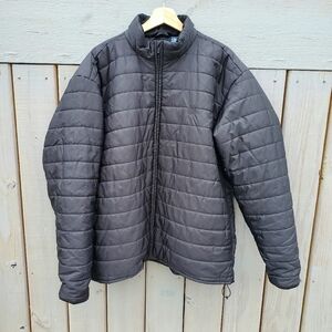 Chaps Men's Lightweight Puffer Jacket XL Black EUC Casual Preppy Gorpcore